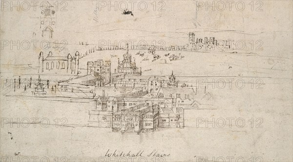 The Tower of London, c1550-1560. Artist: Anthonis van den Wyngaerde.