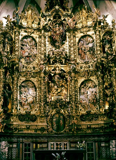 Altarpiece of the Church of Santa Maria of Arenys (1706 - 1712), work by Pau Costa.