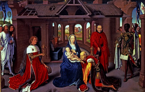 The Adoration of the Magi' (the Magi are portraits of Carlos 'the Fearless' and Philip 'the Good)?