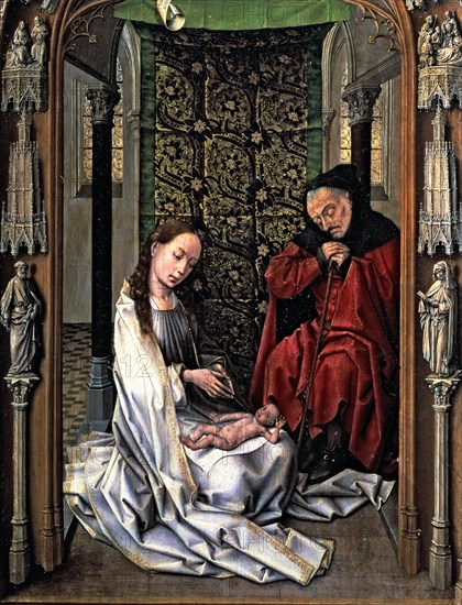 The Nativity', table of a triptych by Van der Weyden.