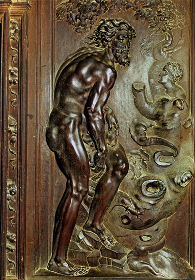 'Adam'. Figure in relief belonging to the Choir of the Toledo Cathedral.