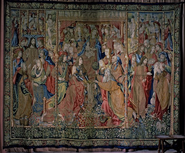 'Episodes from the Life of the Virgin', tapestry documented in 1509. 'The fulfillment of prophec?