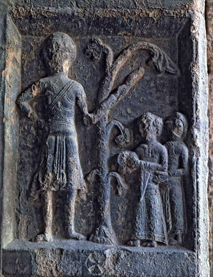 Bas-relief in the arch of the façade of the Monastery of Santa Maria de Ripoll in which the 12 mo?