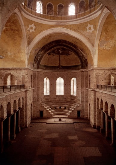 Interior of the Hagia Irene in Istanbul.