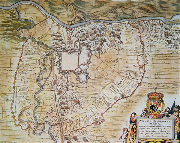 Plan of the citadel of Turin during the siege of 1640.