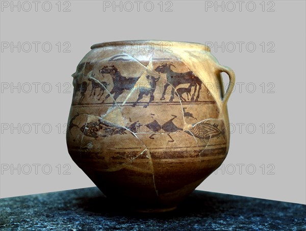 Goats vessel, from the necropolis of Cabecico del Tesoro in Verdolay (Murcia).