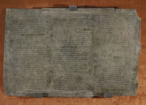 Osuna Bronzes, Lex Ursonensis (Urso Law). Set of 5 bronze tablets with Roman laws, from Osuna (Se?