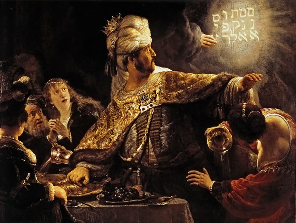 'Belshazzar's Feast', c. 1639 by Rembrandt.