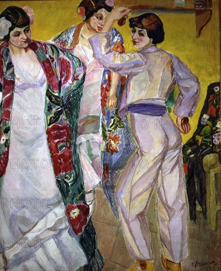 'Flamenco venue' by Francisco Iturrino, 1917.