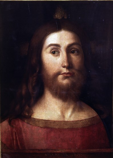 'The Saviour' oil on canvas by Giovanni Bellini.