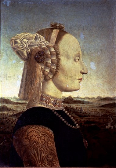 Battista Sforza', portrait by Piero della Francesca.