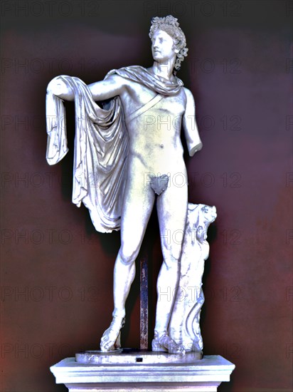 Apollo Belvedere, Roman copy of the second century from a Greek original of the 6th century B.C.,?