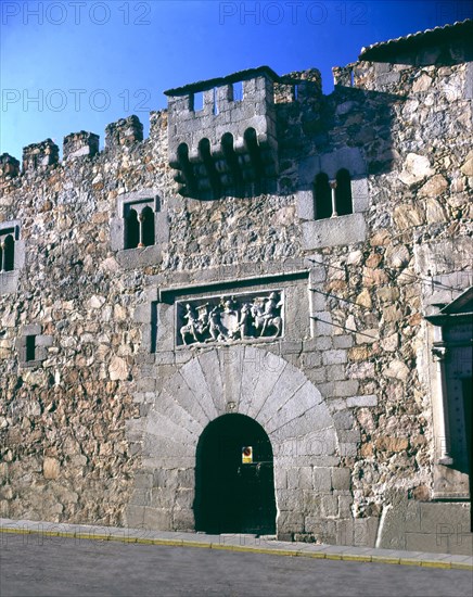 Façade of the Davila Palace in Avila.