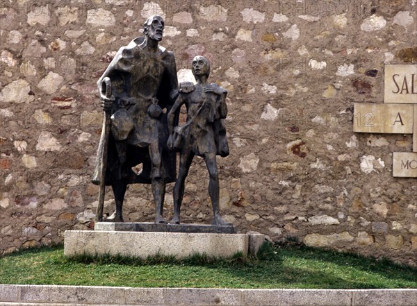 Monument dedicated to the 'Lazarillo de Tormes' in the city of Salamanca.