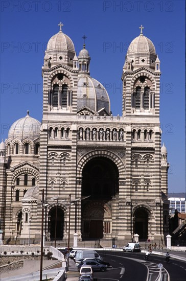 Largest cathedral of the city of Marseille 'Nouvelle Major', 19th century, Byzantine Roman style,?