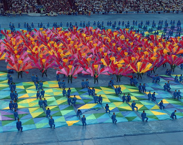 Show of the Fura dels Baus in the opening ceremony of the 1992 Olympic Games in Barcelona.