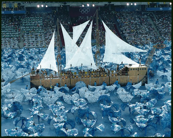 Show of the Fura dels Baus in the opening ceremony of the 1992 Olympic Games in Barcelona.
