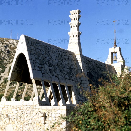 Detail of Güell cellar in El Garraf, work by Francesc Berenguer i Mestres (1866 - 1914), a discip?