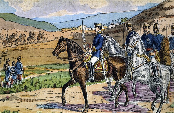 Proclamation of Alphonse XII as king of Spain on 29 December 1874 in Sagunto.