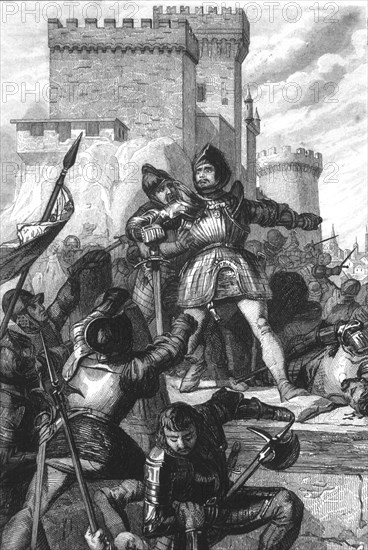 The Comuneros fighting in Toledo after the battle of Villalar (1521).