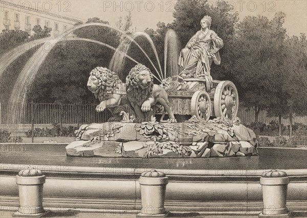 Cibeles Fountain of Madrid, was installed in 1782, work by Francisco Gutiérrez, Roberto Michel an?