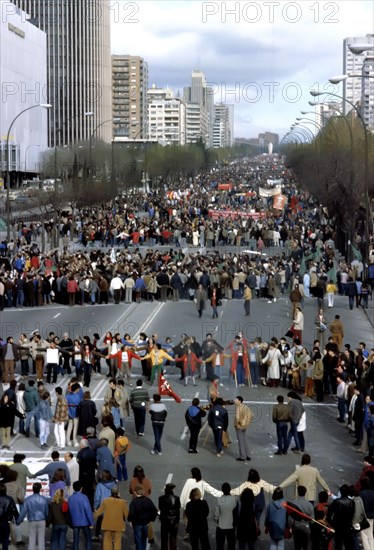 Demonstration in Madrid against NATO.