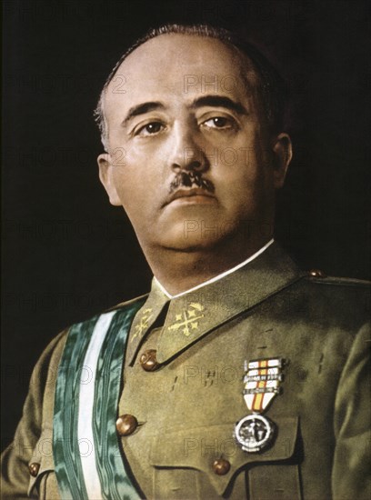 Francisco Franco (1892-1975), Spanish military and political, 1936 photo.