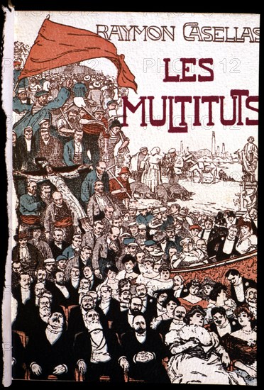 Cover of 'Les Multituds', collection of stories, edition printed in Barcelona in 1906, work by th?