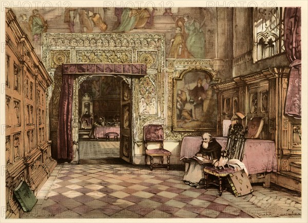 Inside the sacristy of the Cathedral of Toledo.