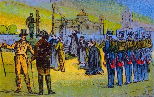 Execution in Barcelona of father Joan Gallifa and his companions in 1809 during the revolution ag?