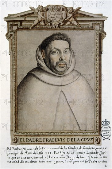 Fray Luis de la Cruz (1562 - ), Spanish religious, facsimile drawing.