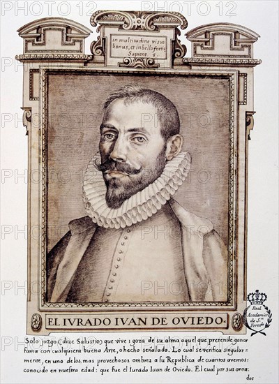 Juan de Oviedo y de la Bandera (1565-1625), Spanish architect and sculptor born in Seville. Portr?