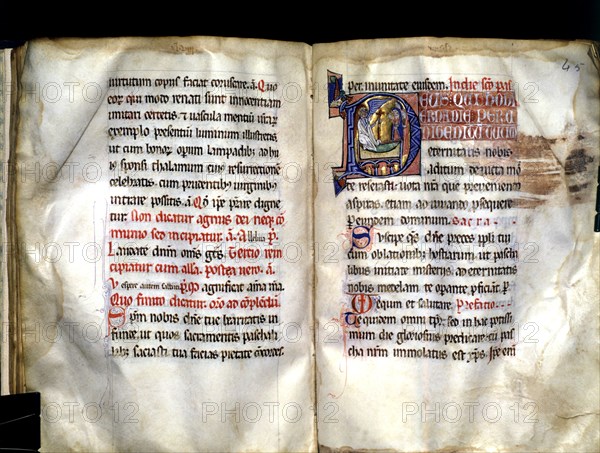 Elna episcopal Sacramentary, manuscript on parchment made?? probably in the scriptorium of the Ca?