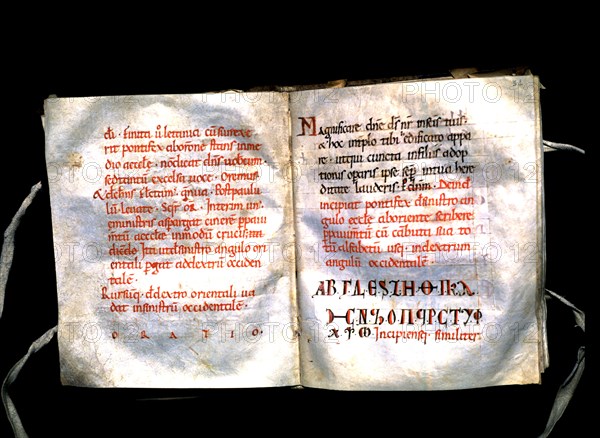Roman Pontifical of Vic, manuscript on parchment made probably in the scriptorium of the Cathedra?