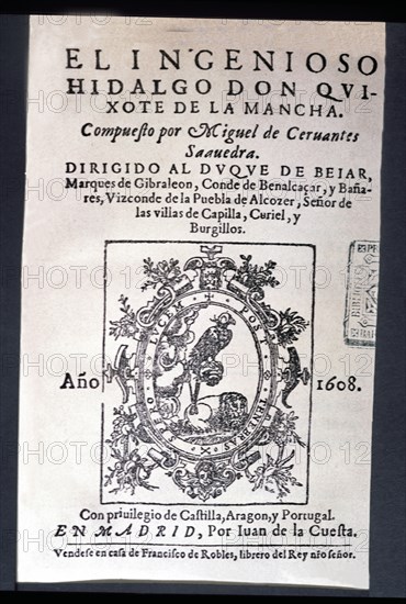 Vida y hechos del Ingenioso Caballero Don Quijote de la Mancha' (Life and facts of the Ingenious ?