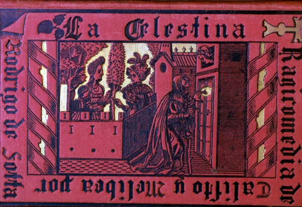 Cover of 'La Celestina' by Fernando de Rojas, 1883 edition.