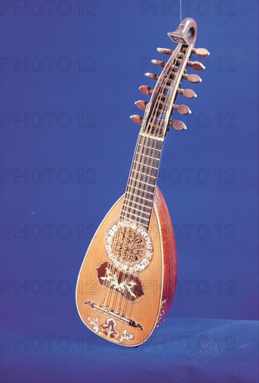 Mandolin of 17th century, transition between lute and mandolin.