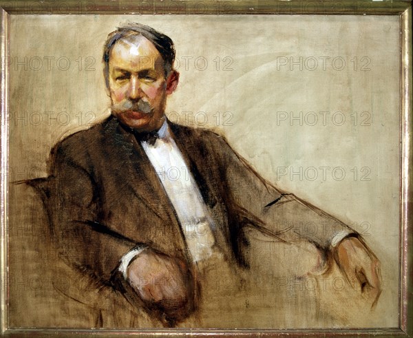 Mariano Benlliure (1826-1947), Spanish sculptor, portrait by Joaquín Sorolla.