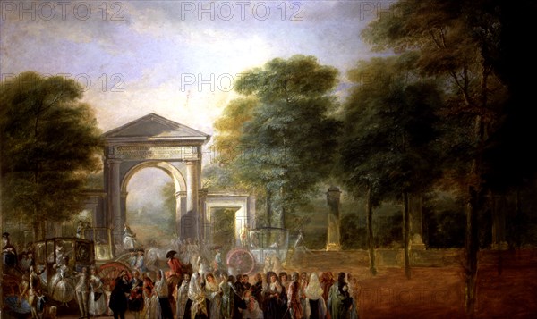Party in the Botanical Garden', oil on canvas.