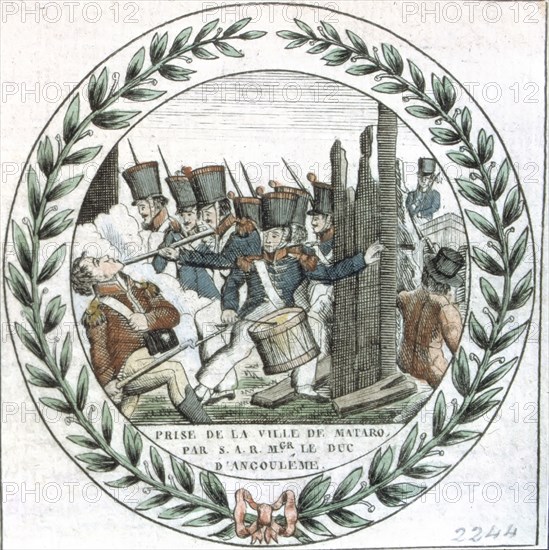 Taking of Mataro by the troops of the Duke of Angouleme, French military (1775-1844), Defiance of?