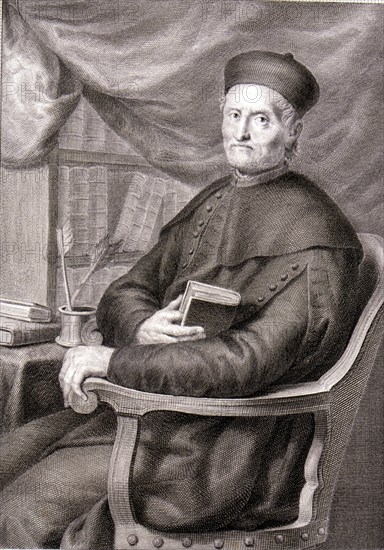 Martín de Azpilicueta (1492-1586), theologian and Spanish mercantilist, engraving of the collecti?