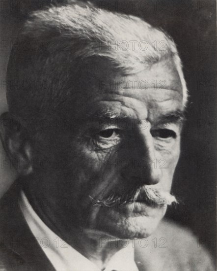 William Faulkner (1897-1962), American writer, photo of his last years.