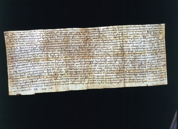 Letter of Cesario, abbot of Santa Cecília de Montserrat, notifying the Pope of Rome, John XIII, t?