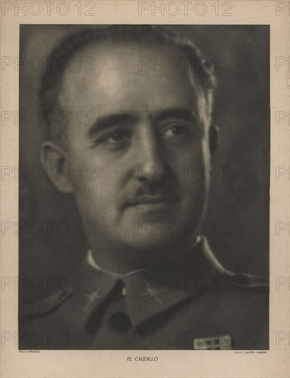Spain. Civil War (1936-1939). Military of the National Army. Francisco Franco Bahamonde (1892-197?