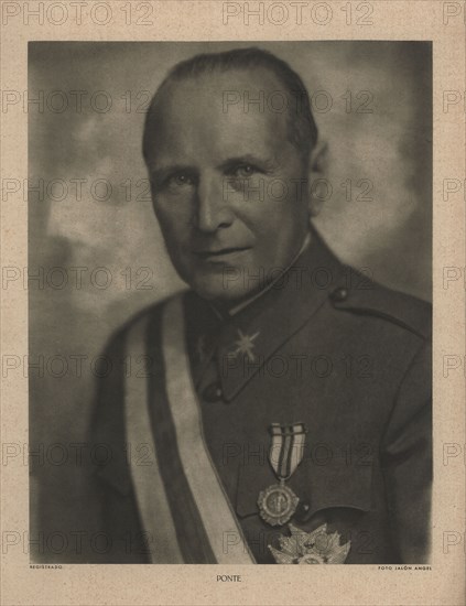 Spain. Civil War (1936-1939). Military of the National Army. Luis Miguel Limia Ponte and Manso de?