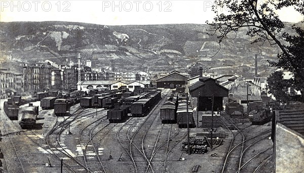 North Central station in Bilbao, 1910.