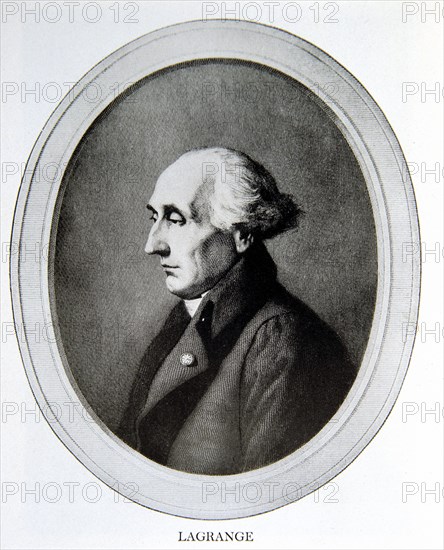 Joseph Louis Lagrange (1736-1813), French mathematician.