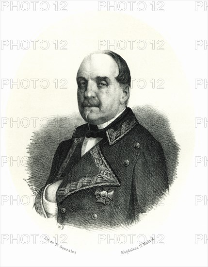 Leopoldo O'Donnell (1809-1867), general lieutenant in the army of Elizabeth II during the 1st Car?