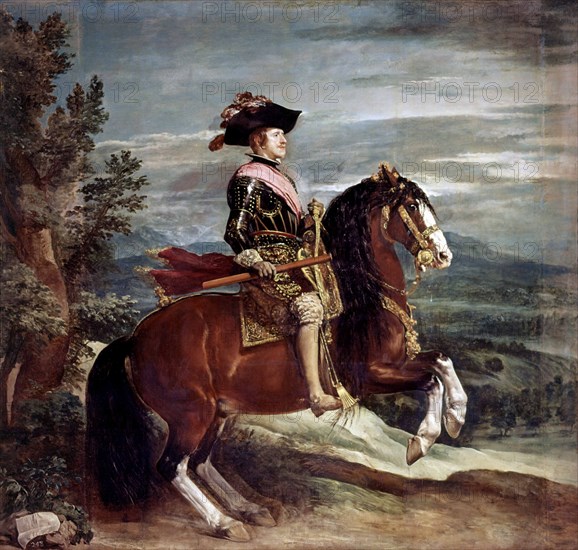 Equestrian Portrait of Felipe IV (1605-1665), King of Spain.