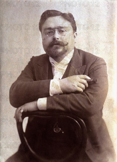 Isaac Albéniz (1860-1909), Spanish composer, photography  around 1895-96.